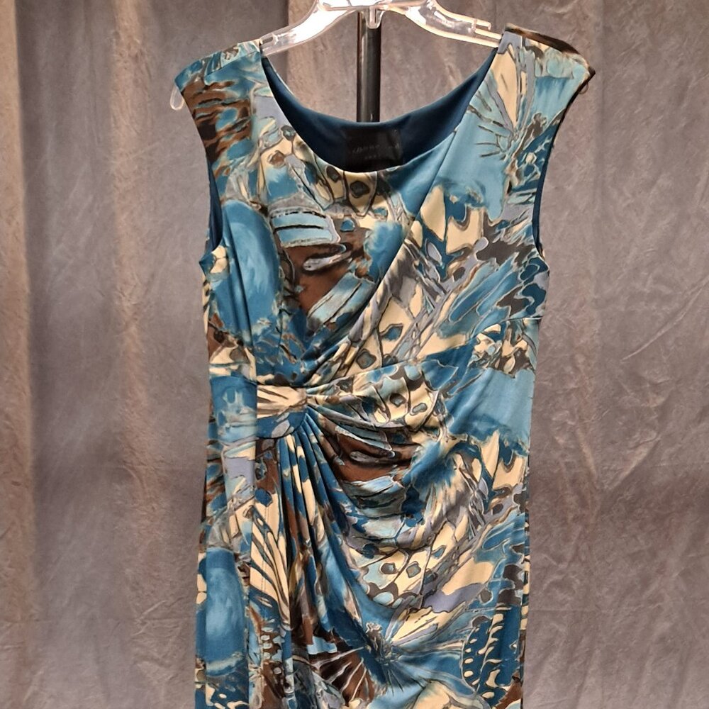 Connected Apparel Green Floral Dress Size 12